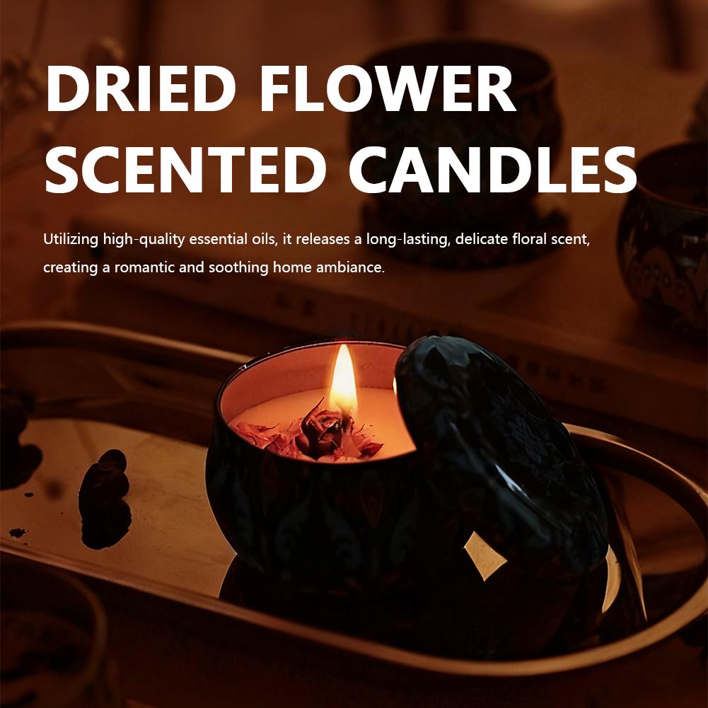 Home Fragrance Scented Candle - 아로마테라피 캔들 꽃향기 향초 용기 결혼식