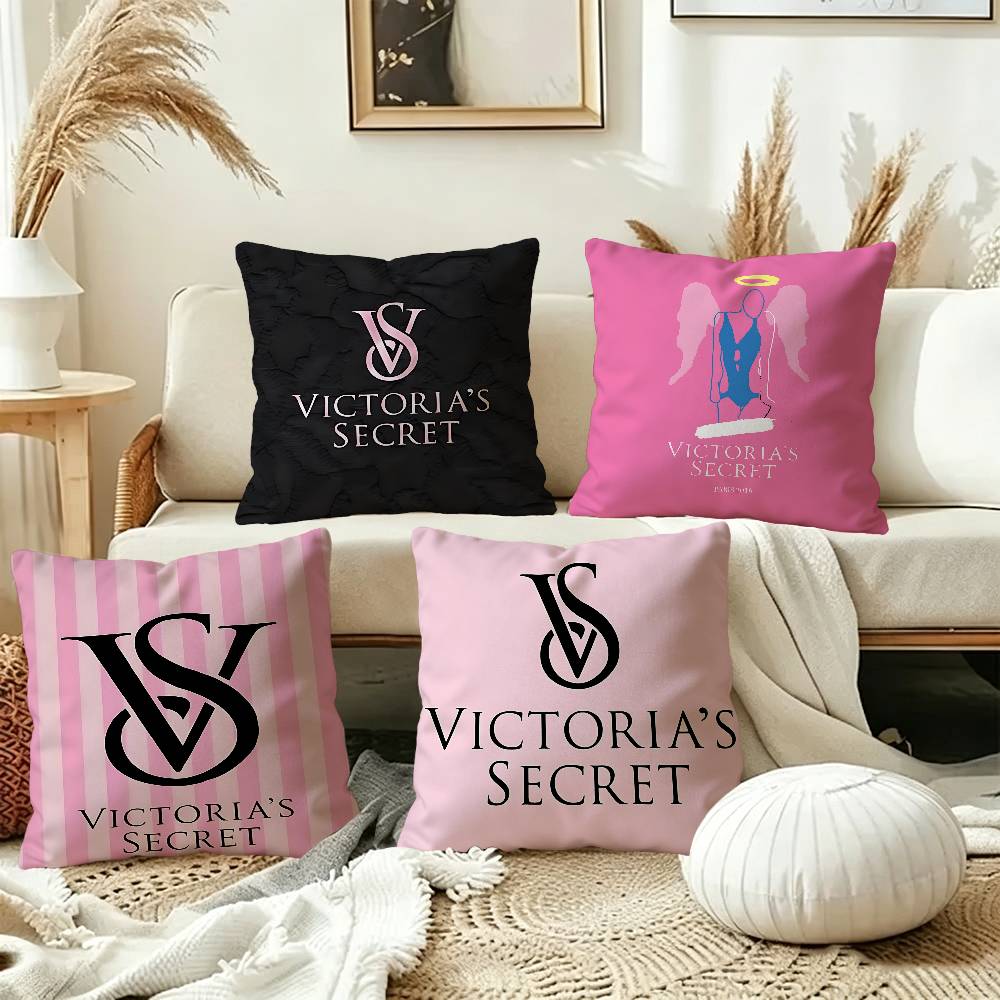 Home Fragrance Victoria Secret - V-Victoria-logo-S-Secret 베개 커버 홈 침구 장식
