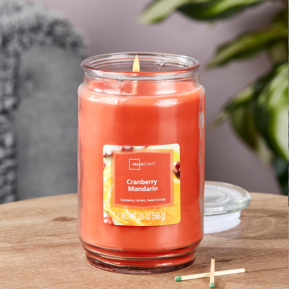 크랜베리 만다린 향초 유리병 싱글윅 20온스 홈 프래그 - Home Fragrance Scented Candle 리뷰 및 가격