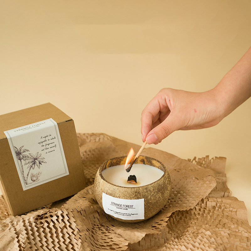 코코넛 껍질 아로마테라피 양초 에센셜 오일 향수 프리미 - Home Fragrance Scented Candle 리뷰 및 가격