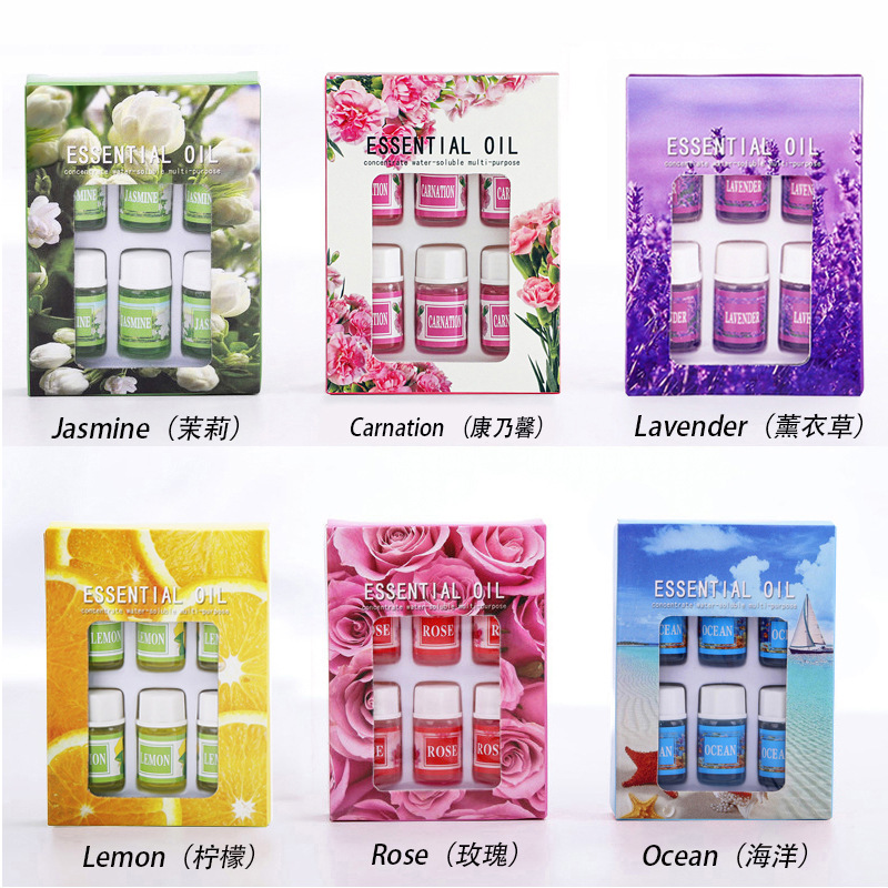 핫세일 3ml 아로마테라피 에센셜 오일 세트, 6가지  - Home Fragrance For Sale 리뷰 및 가격
